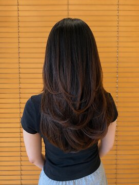 オーガニックエコ 川越(organic+eco) 20代30代夏ロングレイヤーカット/ハッシュカット/髪質改善