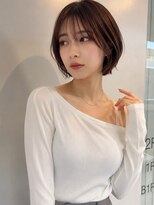 フリー(Free)&nbsp;20代30代40代50代似合わせ大人ボブレイヤーカットアッシュカラー