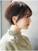 前髪あり大人ショートボブ20代30代40代【AIN.表参道】川原大地