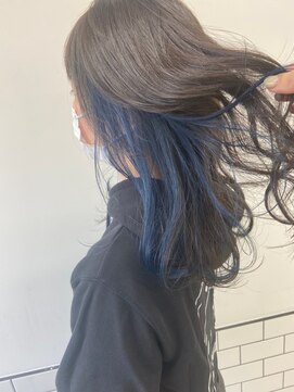 エマエコル(Emma ecole) Emma  ecole インナーカラー ネイビーブルー by.高橋