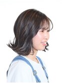 ナチュラル　ベージュ系ハイライトカラー