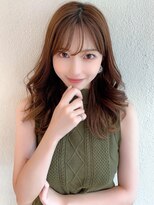 アフロート ディル(AFLOAT D'L)&nbsp;くびれミディシースルーバングミルクベージュこなれヘア