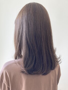 レコ(reco) ミディアム 重軽ワンレングス