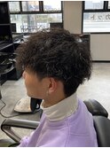 マッシュ×ツイストスパイラルパーマ