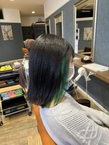 フラッシュ 高蔵寺店&nbsp;インナーカラー×グリーン