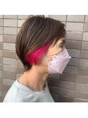 インナーカラーピンク