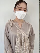 ローウェ 愛知豊橋(Louwe)&nbsp;髪質改善トリートメント透明感ベージュカラーボブヘアセット豊橋