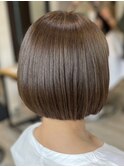 ショートカットショートボブベージュカラーグレージュカラー