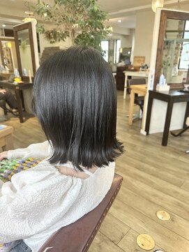 ヘア カンパニー トワ 千葉店(TOWA) ダークトーン×肩上外はねボブ！