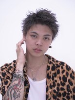 クロムトウキョウ ザ バーバー ネオン 新宿店(CHROM TOKYO the Barber ne/on) アッシュグレースパイキーショート