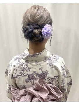 サクララ(Sakura la) ふわふわシニヨン×浴衣/浴衣ヘア/着物ヘア/アップヘア/ロング