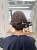 ふわふわしすぎない大人なアップスタイル【清板】