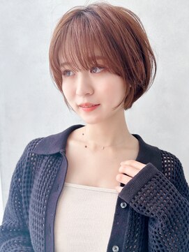 セイドット オモテサンドウ(Say. omotesando) say.こなれミディ前髪イメチェンミルクティーベージュショート