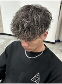 スパイラルパーマ/メンズ/ショート/眉毛/メッシュ/刈り上げ