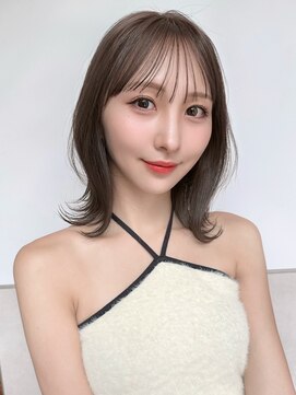 ロシェ 横浜店(loche) ★小顔前髪ワンカールレイヤーウェーブミディアム×横浜