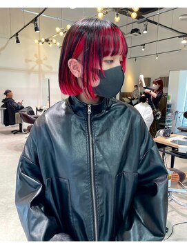 グランデュール 浜松東若林店(GRANDEUR) 個性派姫カットアンブレラカラー