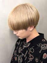 エルマーク 神戸三宮(L-MARK) マッシュナチュラルカラーマッシュメンズヘアカラーツーブロック