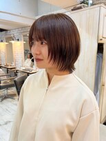 ヘアーアートシフォン 川口東口店(hair art chiffon)&nbsp;ダークアッシュ/大人ガ－リー/ミディアムレイヤーカット