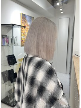 ペレ 渋谷(PELE) ホワイトグレージュ/デジタルパーマ/チェリーブラウン/渋谷