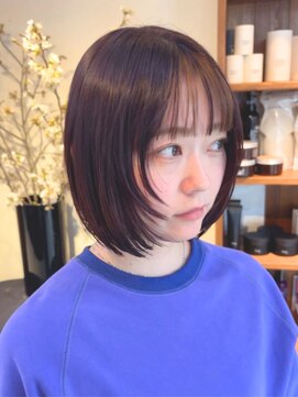 アッド バイ ケーツー(add by K-two) 顔周りレイヤー/丸みボブ/ショートボブ/ナチュラルブラウン