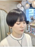 ★コンパクトマッシュショート！髪質改善縮毛矯正横浜ショート