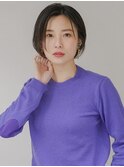 ボブ　前下がりボブ　ミニボブ　黒髪　アッシュ　20代30代40代