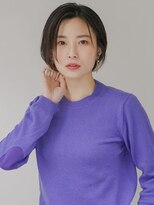 カームス(calms)&nbsp;ボブ　前下がりボブ　ミニボブ　黒髪　アッシュ　20代30代40代