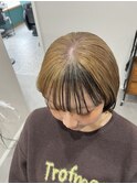 beige×black インナーカラー