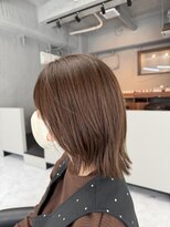 バディ 中野駅前店(BUDDY)&nbsp;レイヤーボブ×ベージュブラウン【中野美容室/ボブ】
