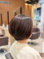 グランド ソシエ 御影店&nbsp;ナチュラルベージュブラウン × まるみショートボブ