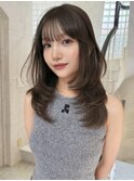 韓国ヘアハッシュカットレイヤーカットブリーチ無し韓国ボブ渋谷