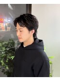 ニュアンスパーマ/メンズ/刈り上げ無し/ナチュラル