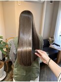 ワンレングスカット＊ミルクティーグレージュ