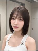 ミディアムレイヤーカット/髪質改善/韓国/前髪/新宿/ブリーチ