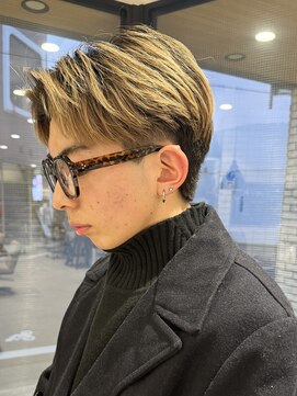 ハイプ メン 藤沢(HYPE MAN) センターパートラウンドマッシュ韓国メンズカット
