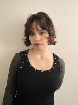 クラン エン バイ ヘッドライト 二子玉川店(clan en. by HEADLIGHT) ミニボブパーマヘアくせ毛活かし二子玉川