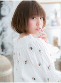 ■mod's上尾12-6★■斜めバングで大人ピュア グラデーションボブ