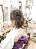 浴衣ボブヘアアレンジ【ヘアアレンジ　立川/立川南/八王子】