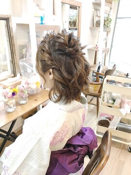 ロカット サロン(Roquat Salon) 浴衣ボブヘアアレンジ【ヘアアレンジ　立川/立川南/八王子】