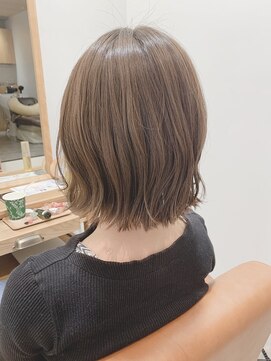 リール ヘアー 箱崎店(rire hair) 外ハネボブ×シアーベージュ