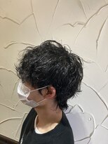 ナディアバイカリス(Nadia by charis)&nbsp;波巻きスパイラルパーマ|ウルフ|メンズ