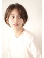 グランアージュ 錦糸町(grandage)&nbsp;大人可愛い20代30代40代黒髪前下がりショートボブ丸みショートd