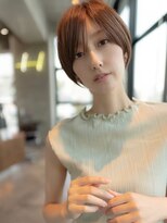 エースハバナ 渋谷(1 HAVANA)&nbsp;ヌーディカラー/前下がりボブ/小顔ヘア/大人ボブ