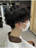 波巻きパーマ