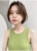 【なかじま ひびき】センターパートバング×ショートボブ