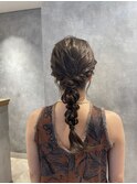 編みおろしヘアセット