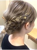 金箔ヘアアレンジ