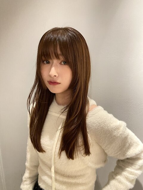 【マユコ】小顔ヘアスリークカット姫カットレイヤーカット