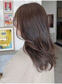 ミルクティーベージュダブルカラーケアブリーチハイライトカラー