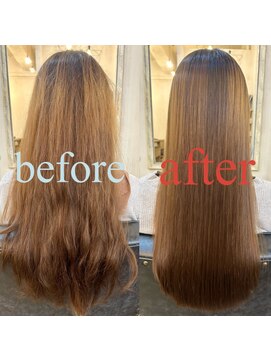 ソース 堺東(SOURCE) ブリーチ縮毛矯正